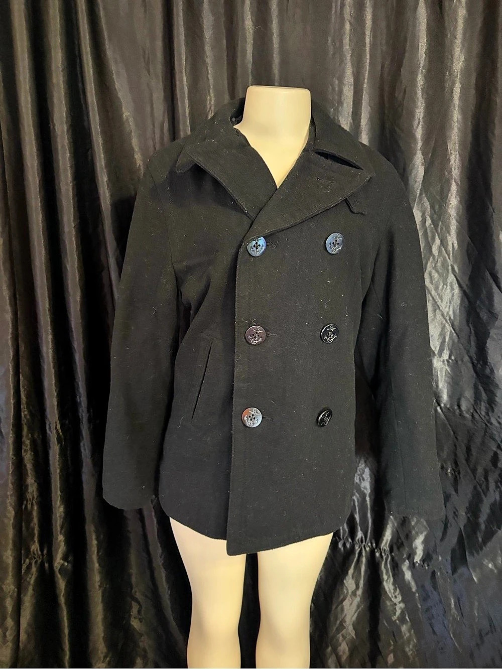 Old Navy Women'Small Pea Coat Black Size Small
